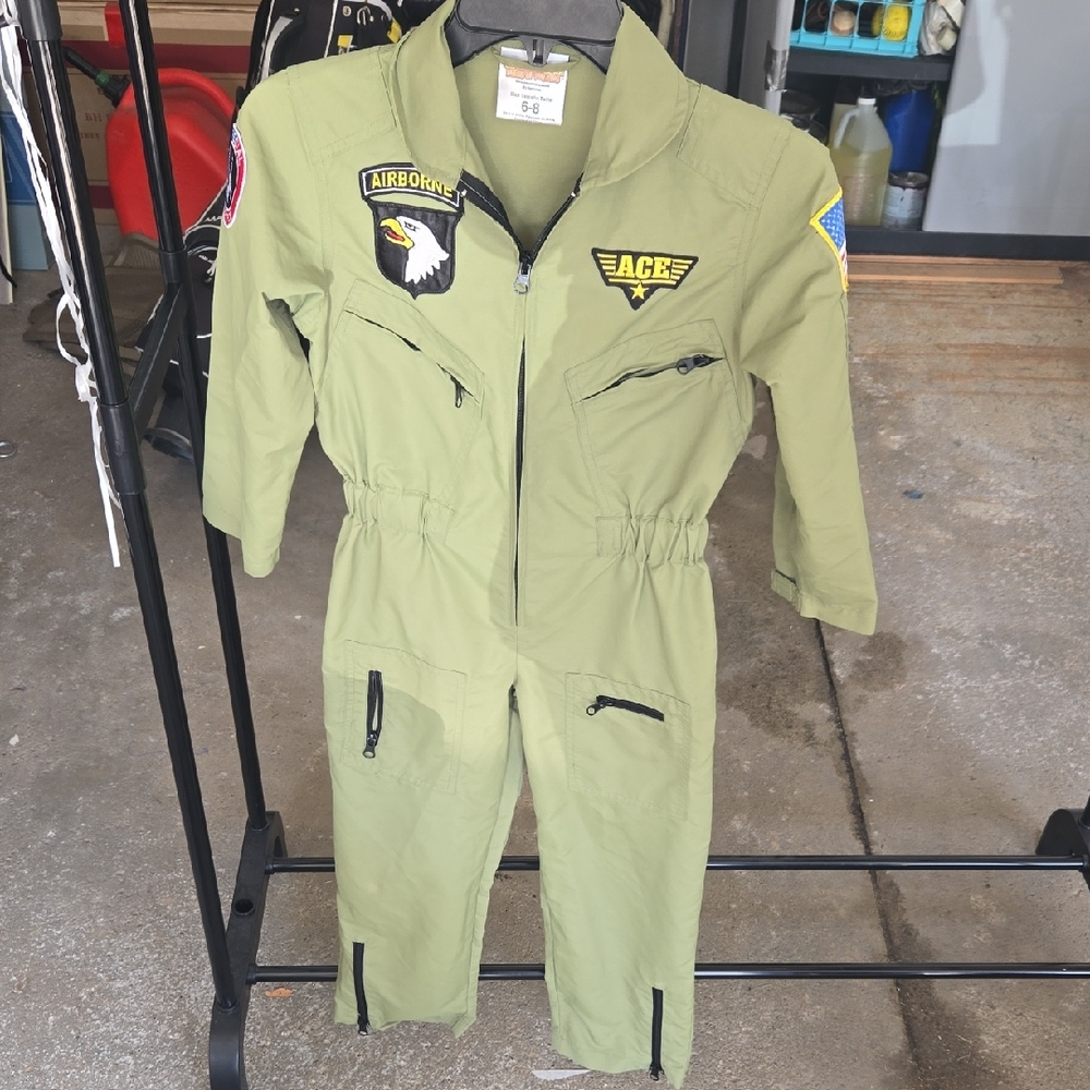 Roma Olive Green Kids Dress-Up Suit